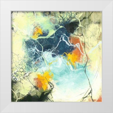 Terra White Modern Wood Framed Art Print by Zivoin, Romeo