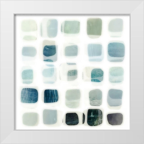 Hip Squares No. 2 White Modern Wood Framed Art Print by Zinna, Lisa