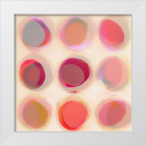 Happy Go Lucky White Modern Wood Framed Art Print by Zinna, Lisa