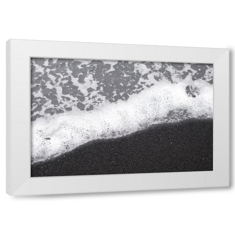 Black Sand No. 3 White Modern Wood Framed Art Print by Zinna, Lisa