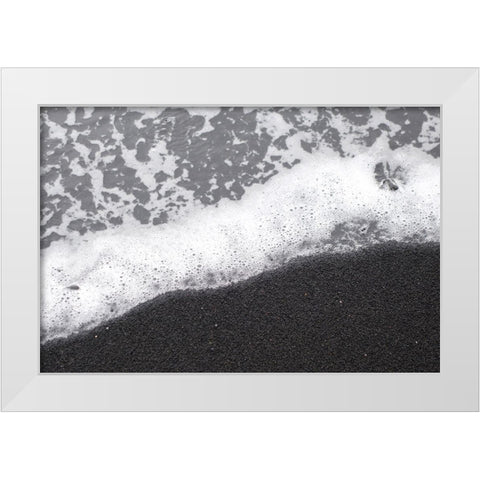 Black Sand No. 3 White Modern Wood Framed Art Print by Zinna, Lisa
