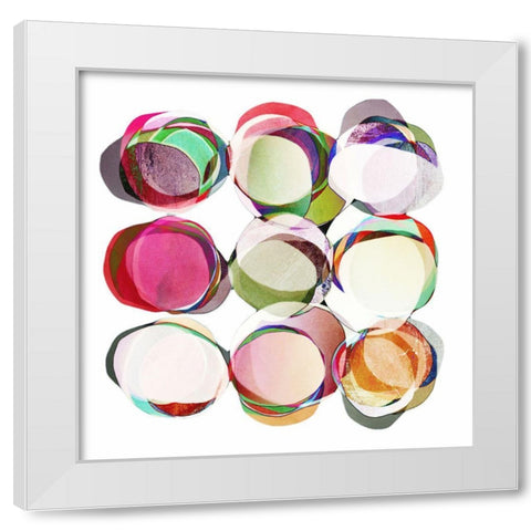 Complicated White Modern Wood Framed Art Print by Zinna, Lisa
