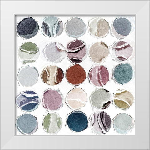 Talking Over Me White Modern Wood Framed Art Print by Zinna, Lisa