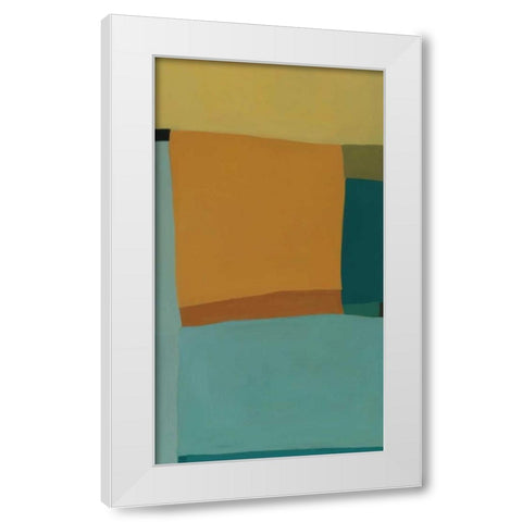At the Beach II White Modern Wood Framed Art Print by Zinn, Tamar