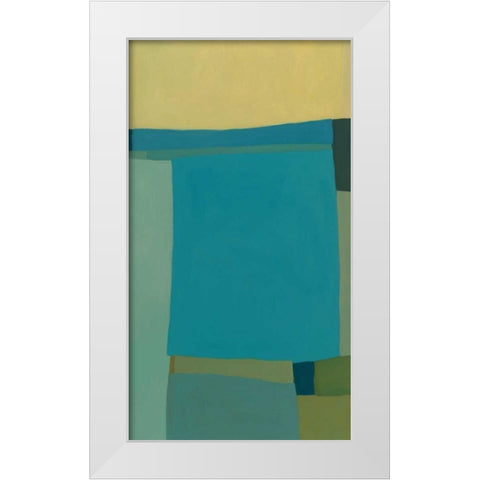 At the Beach III White Modern Wood Framed Art Print by Zinn, Tamar