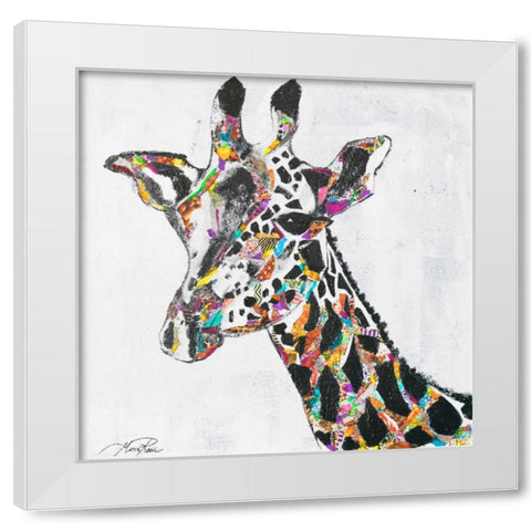 Safari Collage II White Modern Wood Framed Art Print by Ritter, Gina