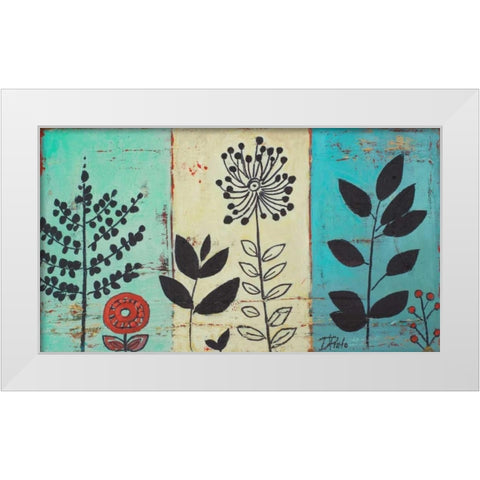 Le Jardin I White Modern Wood Framed Art Print by Pinto, Patricia