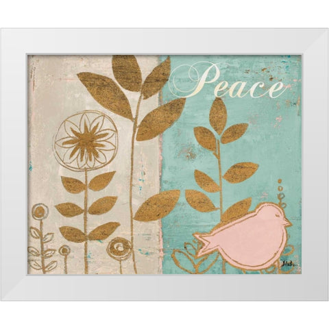 Le Pastel Jardin II White Modern Wood Framed Art Print by Pinto, Patricia