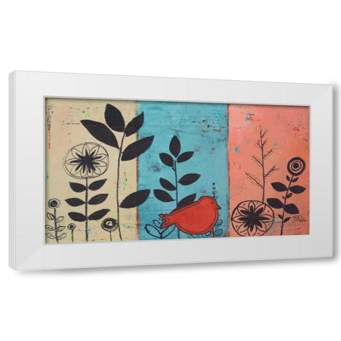 Le Jardin II White Modern Wood Framed Art Print by Pinto, Patricia