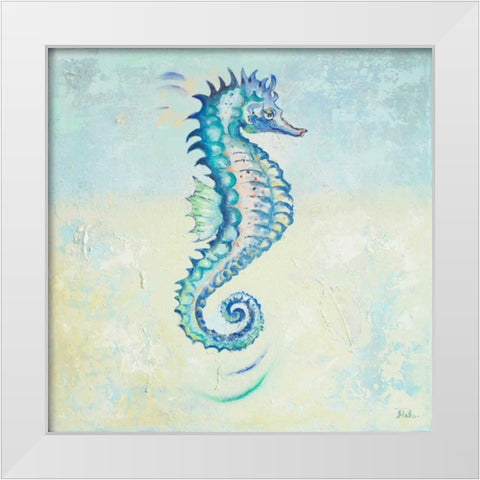 Surf Side II White Modern Wood Framed Art Print by Pinto, Patricia