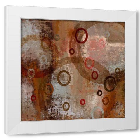 Rusted Rain in The Abstract White Modern Wood Framed Art Print by Marcon, Michael