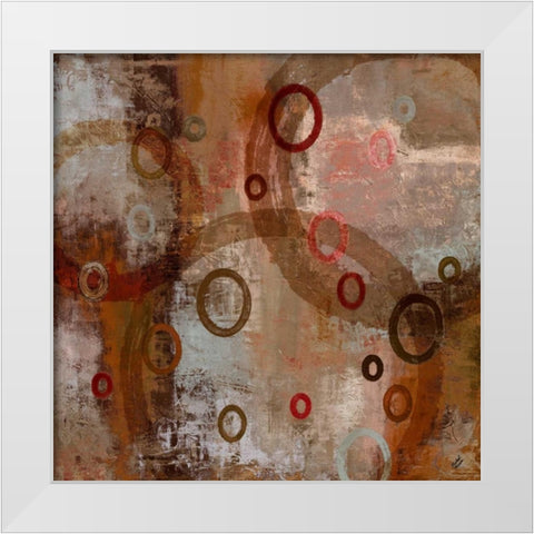 Rusted Rain in The Abstract White Modern Wood Framed Art Print by Marcon, Michael
