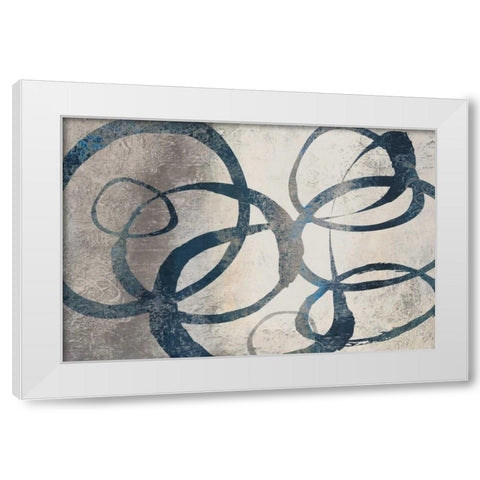 Organic Rings I White Modern Wood Framed Art Print by Loreth, Lanie