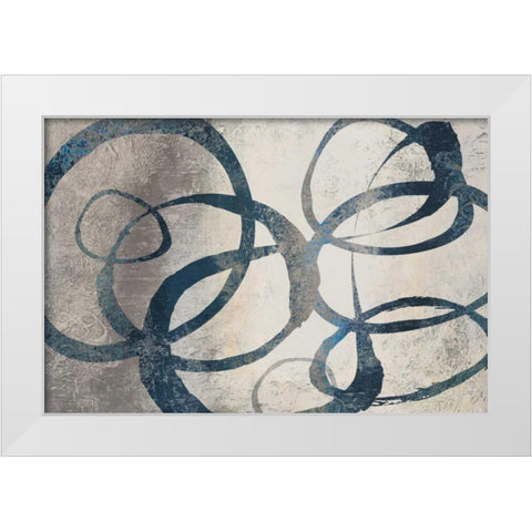 Organic Rings I White Modern Wood Framed Art Print by Loreth, Lanie