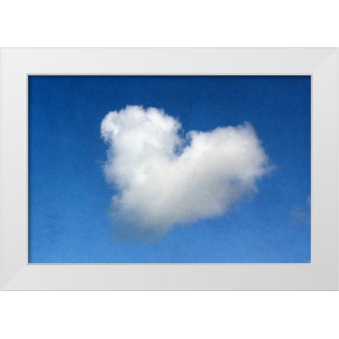 Love is in the Air White Modern Wood Framed Art Print by Peck, Gail