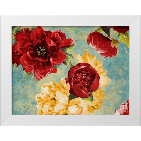 Red Modern Romance White Modern Wood Framed Art Print by Pinto, Patricia