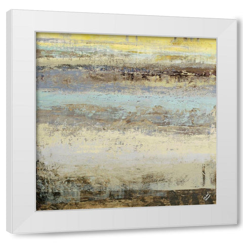 Origins Blue I White Modern Wood Framed Art Print by Marcon, Michael