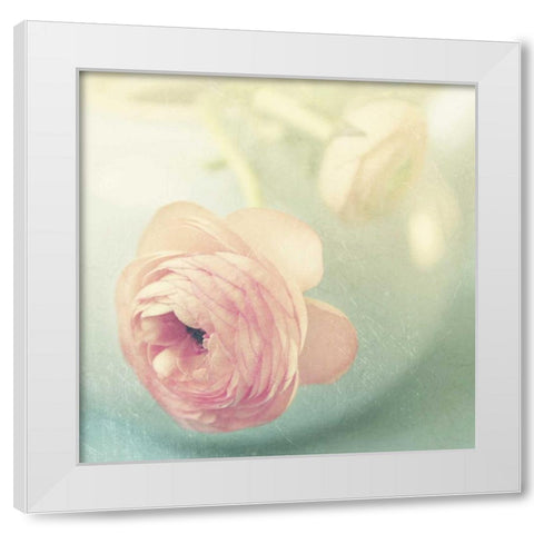 Vintage Pink Peony II White Modern Wood Framed Art Print by Gardner, Sarah