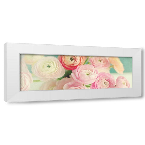 Blushing Blossoms Panel White Modern Wood Framed Art Print by Gardner, Sarah