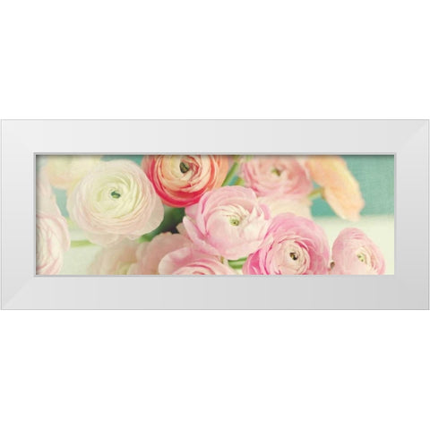 Blushing Blossoms Panel White Modern Wood Framed Art Print by Gardner, Sarah