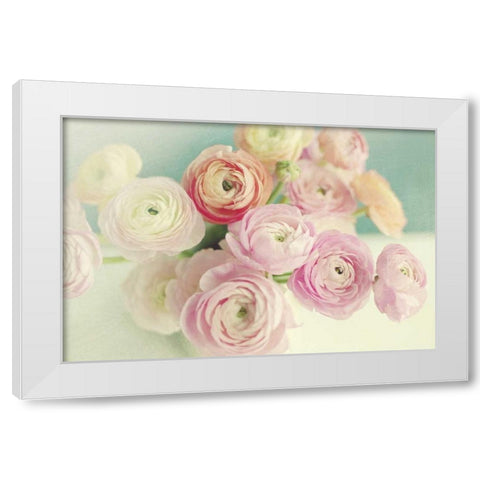 Blushing Blossoms White Modern Wood Framed Art Print by Gardner, Sarah