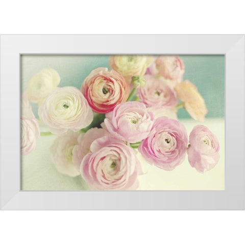 Blushing Blossoms White Modern Wood Framed Art Print by Gardner, Sarah