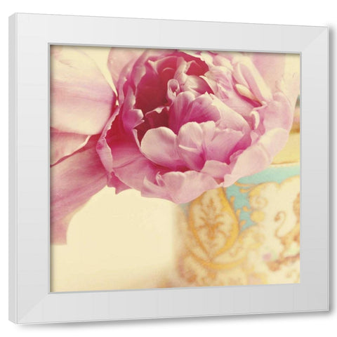 Elegant Vase Square White Modern Wood Framed Art Print by Gardner, Sarah