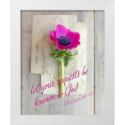 Request to God White Modern Wood Framed Art Print by Gardner, Sarah