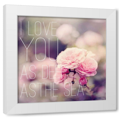 Depths of Love White Modern Wood Framed Art Print by Gardner, Sarah