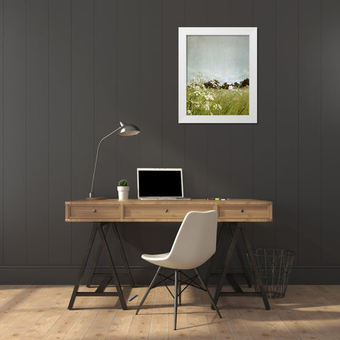 In the Pasture White Modern Wood Framed Art Print by Gardner, Sarah