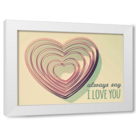 Always Say White Modern Wood Framed Art Print by Peck, Gail