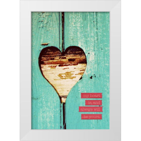 Always Yours White Modern Wood Framed Art Print by Peck, Gail