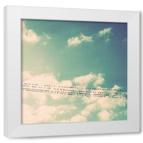 Rest and Away I White Modern Wood Framed Art Print by Saghini, Lisa Hill