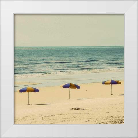 Beach Trip II White Modern Wood Framed Art Print by Peck, Gail