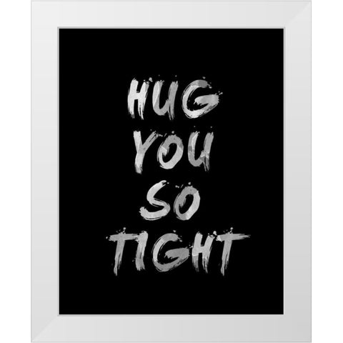 Love II White Modern Wood Framed Art Print by SD Graphics Studio