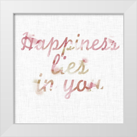 Linen Watercolors II White Modern Wood Framed Art Print by SD Graphics Studio