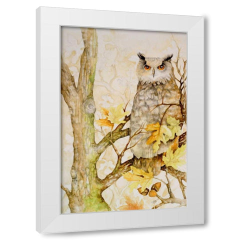 Mystic Woodland II White Modern Wood Framed Art Print by Gaynor, Janice