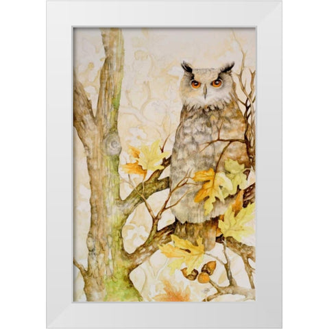 Mystic Woodland II White Modern Wood Framed Art Print by Gaynor, Janice
