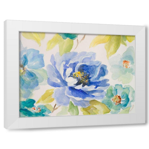 Floral Delicate II White Modern Wood Framed Art Print by Loreth, Lanie