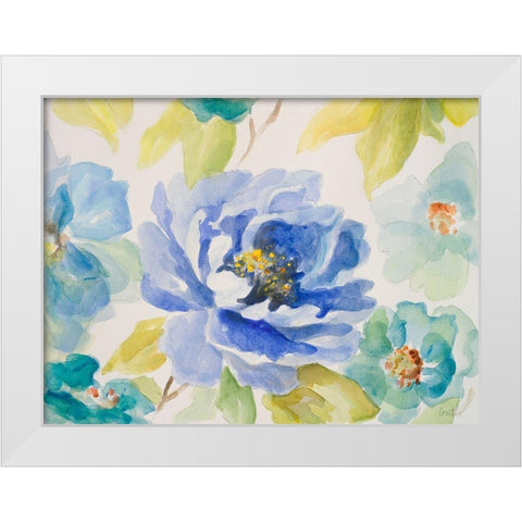 Floral Delicate II White Modern Wood Framed Art Print by Loreth, Lanie