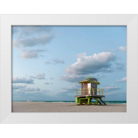 12th Street White Modern Wood Framed Art Print by Lake, Shelley