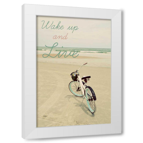 Wake Up White Modern Wood Framed Art Print by Peck, Gail