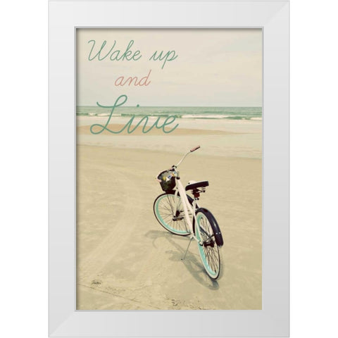 Wake Up White Modern Wood Framed Art Print by Peck, Gail