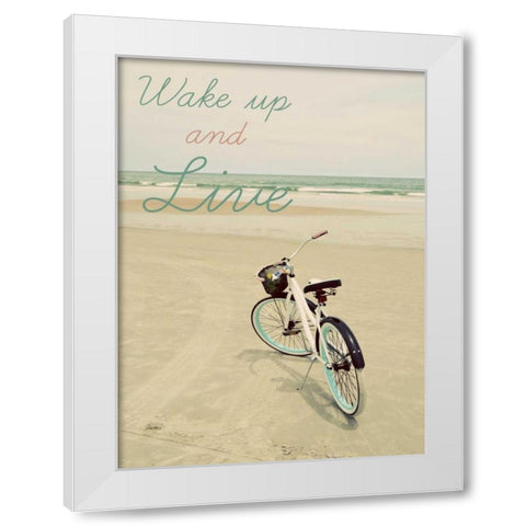 Wake Up Border White Modern Wood Framed Art Print by Peck, Gail
