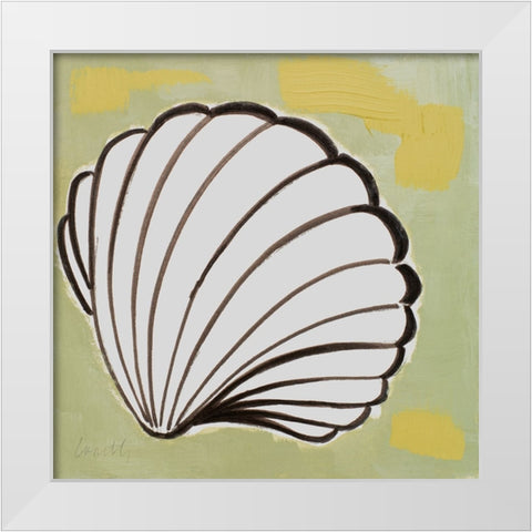 Modern Shell IV White Modern Wood Framed Art Print by Loreth, Lanie