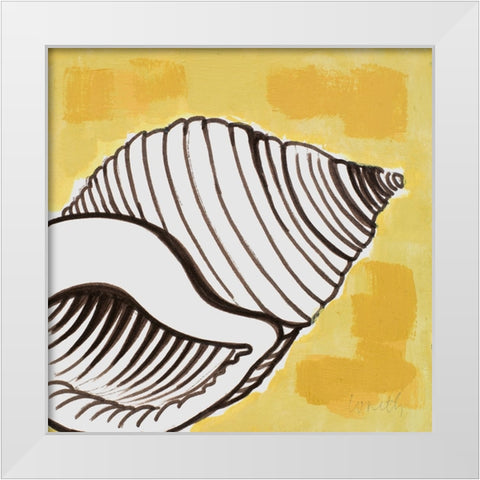 Modern Shell II White Modern Wood Framed Art Print by Loreth, Lanie