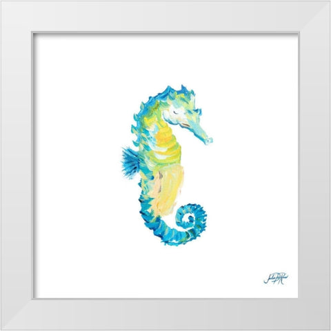 Sea Creatures III White Modern Wood Framed Art Print by DeRice, Julie