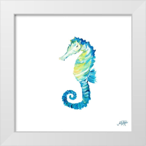 Sea Creatures IV White Modern Wood Framed Art Print by DeRice, Julie