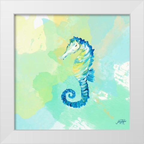 Watercolor Sea Creatures IV White Modern Wood Framed Art Print by DeRice, Julie