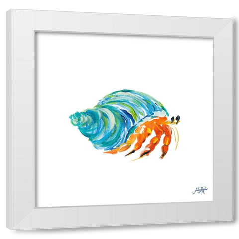 Sea Creatures II White Modern Wood Framed Art Print by DeRice, Julie